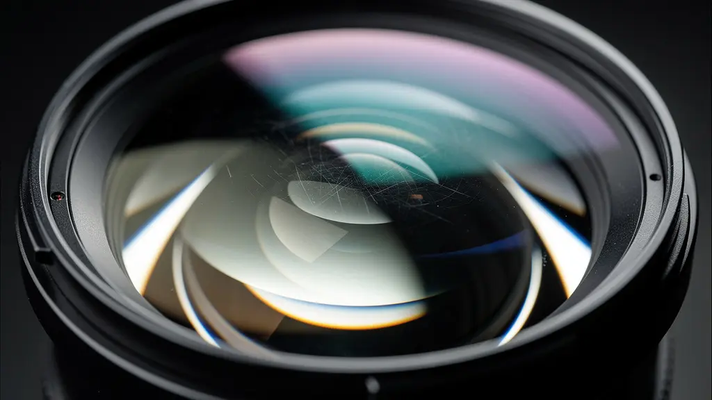 Gros plan artistique sur la lentille d'un objectif d'appareil photo, symbolisant la preuve par l'image.